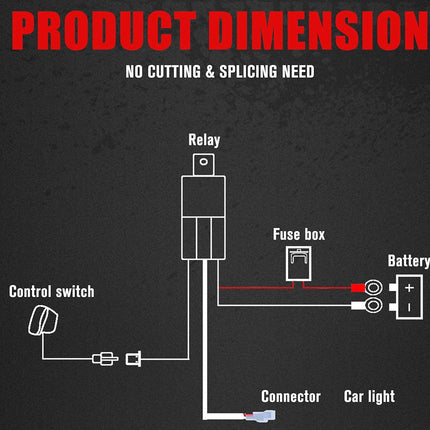 LED Light Bar Wiring Harness Kit