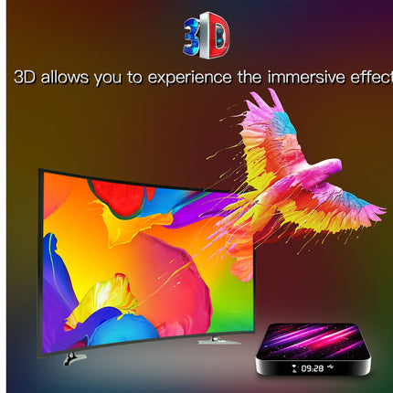 6K Android TV Box - Quad-Core with 2GB RAM & 16GB ROM | Android 10, Dual-Band WiFi 2.4/5G, Bluetooth 5.3, 3D & 4K Support