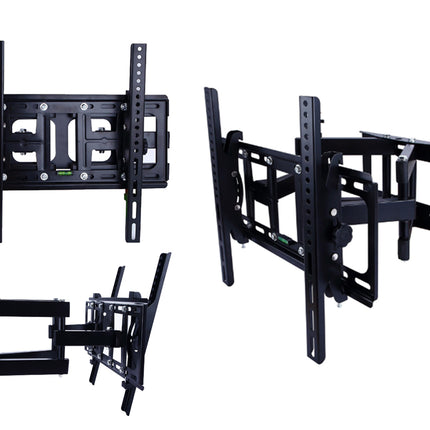 Set of four TV wall mounts on a white background