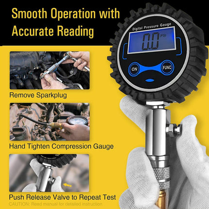 Compression Tester Cylinder Pressure Gauge