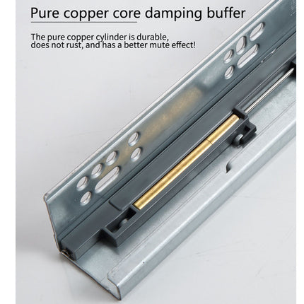 Pure copper core damping buffer with text on a white background