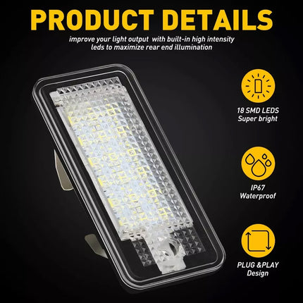 Number Plate Light x 2