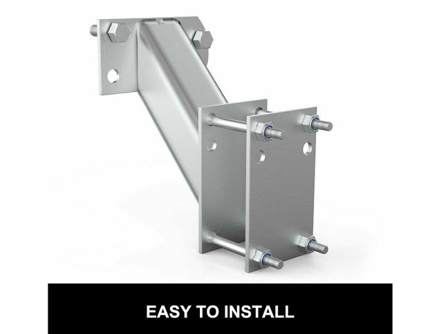 Metal bracket with bolts on a white background, labeled 'Easy to Install'.