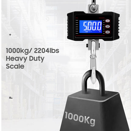 Heavy-duty digital scale with a weight display on a white background