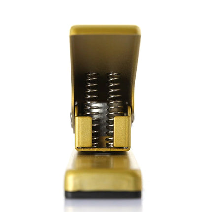 Guitar Pick Punch Maker - Stainless Blade & Ergonomic Handle|Jam-Free Waste Chamber|Ergonomic Handle | Golden