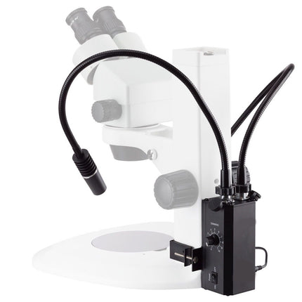 Microscope on a white background