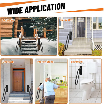 Product demonstration for wide application on doorsteps, interior stairs, and bathrooms.