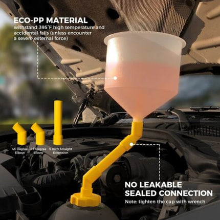 15PCS Car Radiator Coolant Refill Funnel Kit
