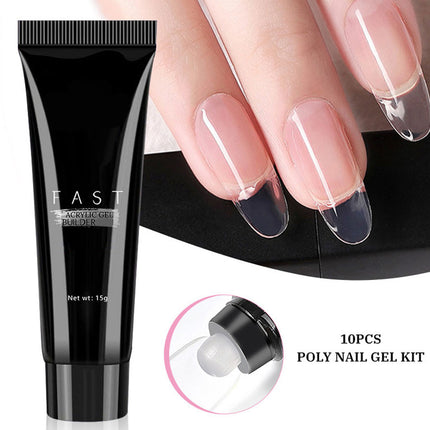 Gel Nail Polish Kit with 120W UV Lamp - 67 Pcs Set | 14 Toxin-Free Colors | Top & Base Coat | 36 LED | Acrylic Gel | Nail Art Tools