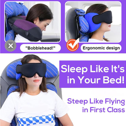 Travel Pillow with Sleep Mask