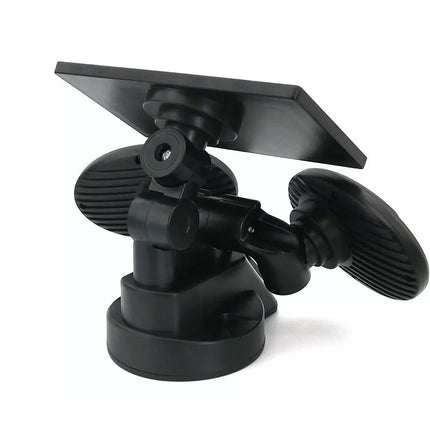 Black car mount with suction cup on a white background
