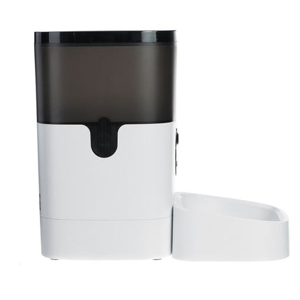 White and black electronic device on a white background