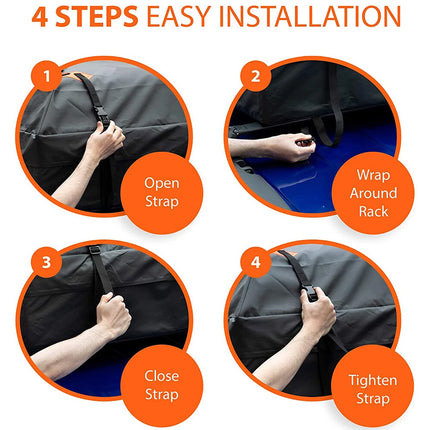 Step-by-step guide for easy installation with images and text on a white background