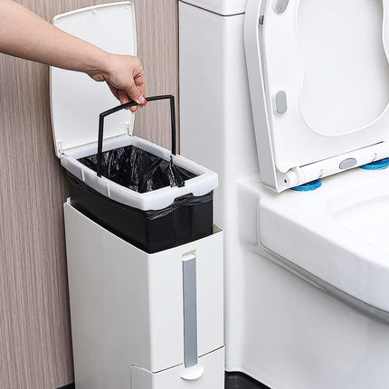 Rubbish Bin Toilet Brush Holder | NZ Sale