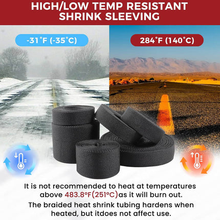 Heat Shrink Wire Loom Braided Cable Sleeves | NZ Sale