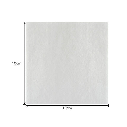 White square tile with dimensions labeled as 10cm on each side