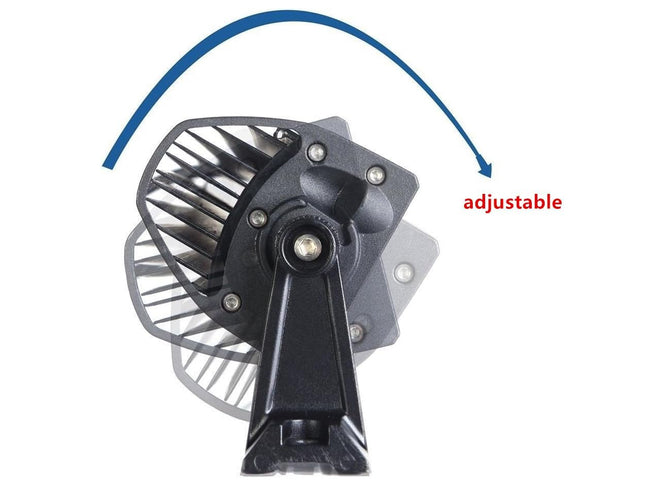 Mechanical component with adjustable feature indicated on a white background