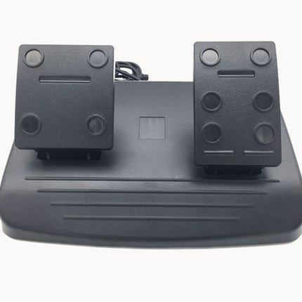 Game Steering Wheel - Dual Motor Vibration Feedback | 180° Rotation PC Xbox Switch Compatible Pedals Gearbox USB ZQ-004