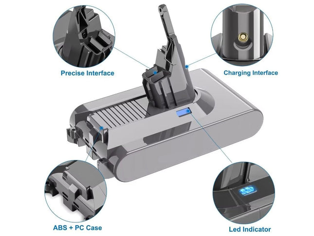 Diagram of a device with labeled parts on a white background