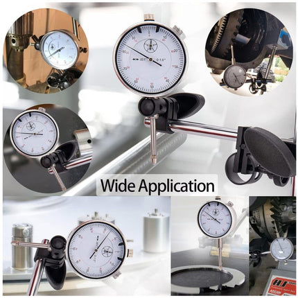 Collage of various measurement instruments with the text 'Wide Application' on a white background.