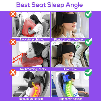 Travel Pillow with Sleep Mask
