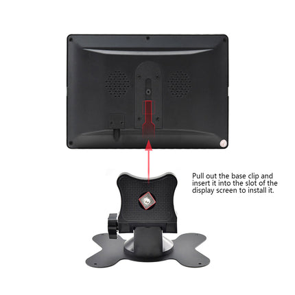 Monitor with stand on a white background