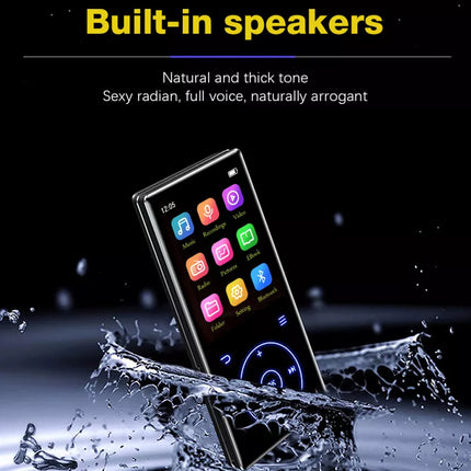 Bluetooth MP3 Player 32GB - 2.4" Touchscreen HiFi Metal| FM Radio Voice Recorder Speaker E-book Pedometer 60H Playtime