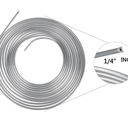 Coiled metal wire with a close-up inset showing its diameter on a white background