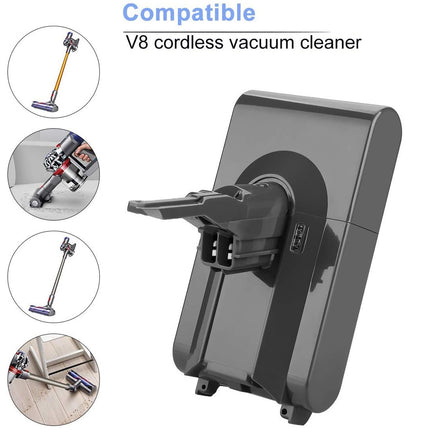 V8 cordless vacuum cleaner attachment on a white background