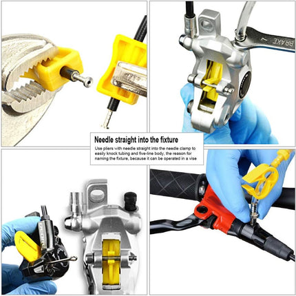 Instructions on how to use a tool with close-up views and text overlay.