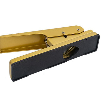 Guitar Pick Punch Maker - Stainless Blade & Ergonomic Handle|Jam-Free Waste Chamber|Ergonomic Handle | Golden