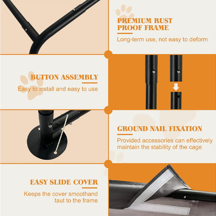 Product features with text on a white background