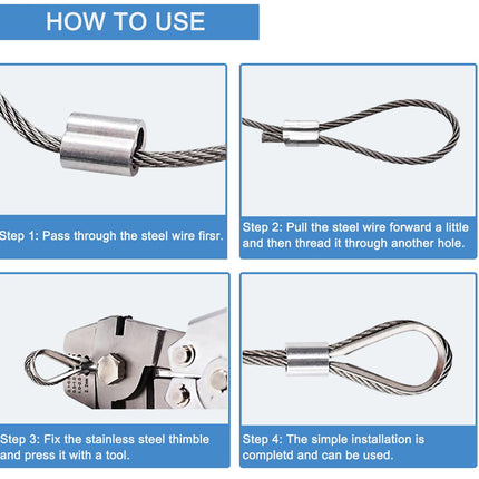 Wire Rope Crimping Tool Set | NZ Sale