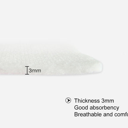 Textured white fabric with measurement and properties on a white background