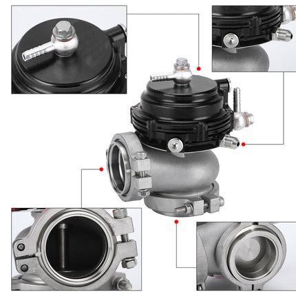 Technical diagram of a valve with close-up details on a white background