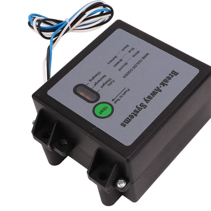 Black electronic device with wiring on a white background