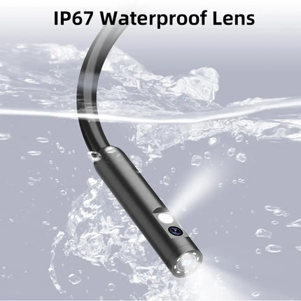 Underwater light with IP67 waterproof lens on a water surface background