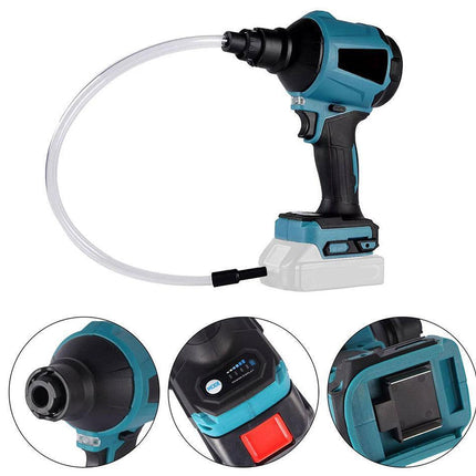 Cordless Electric Air Duster Vacuum Blower Inflator 3 in 1 | 50000RPM Portable Dust Cleaner with Battery Charger LED Light 6 Nozzles