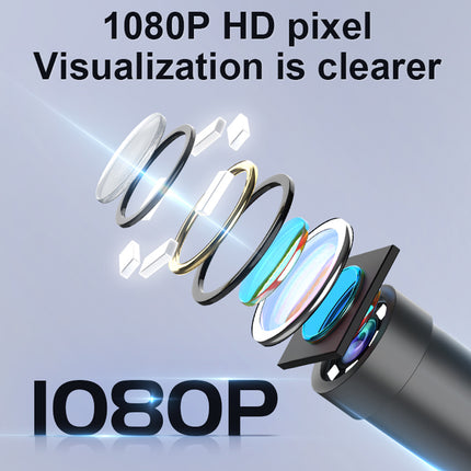 Optical lens with '1080P' text on a light gray background