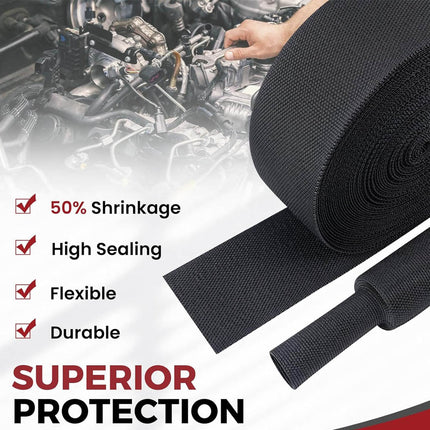 Heat Shrink Wire Loom Braided Cable Sleeves | NZ Sale