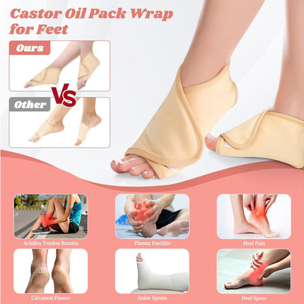 12Pcs Castor Oil Wrap Kit | NZ Sale