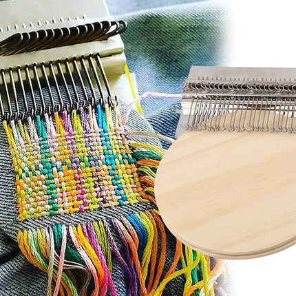 28 Hooks Mini Darning Loom Machine Weave Tool