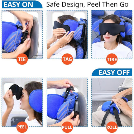 Travel Pillow with Sleep Mask
