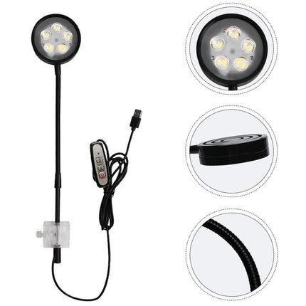 LED light fixture with control panel on a white background