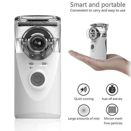 Portable smart device with features listed on a white background