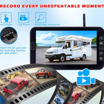 Solar Wireless Reversing Camera 2 Cams 1080P | NZ Sale