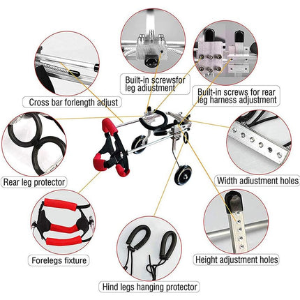 Diagram of a adjustable stand with various features labeled on a white background