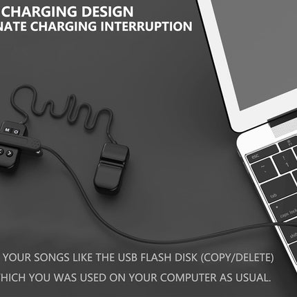 Laptop with a clip charging design on a dark surface