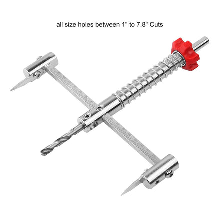 Drill bit set with various sizes on a white background