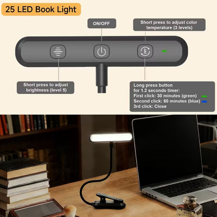 Rechargeable LED Reading Light | NZ Sale